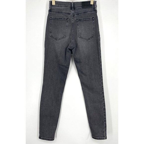 NWOT Everlane High Rise Skinny Jeans in Black 26 - Picture 3 of 6